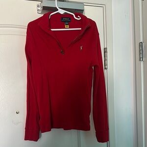 Boys Polo by Ralph Lauren Red Cowl Neck Sweater